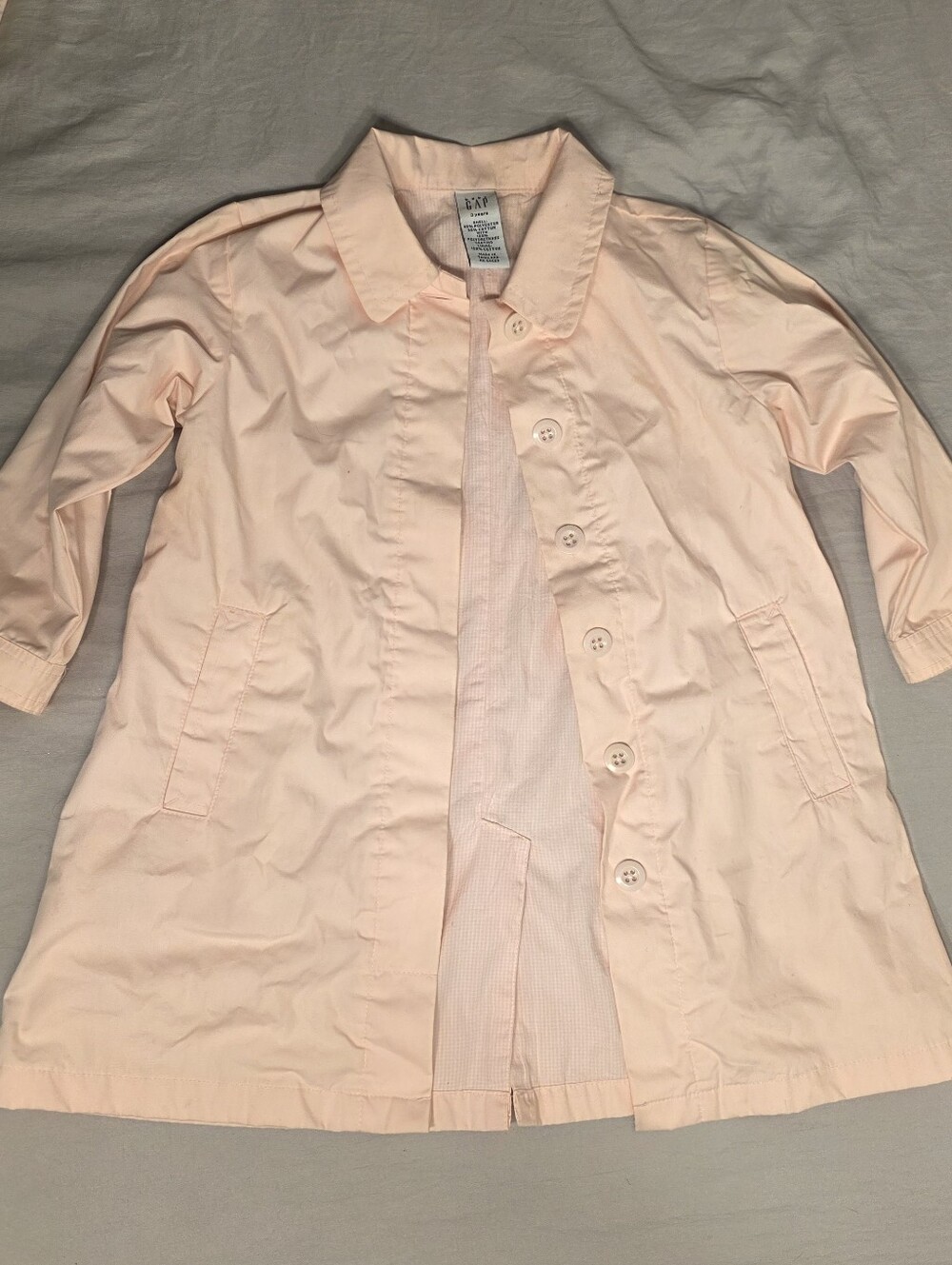 baby GAP Vintage 2000s Light Pink Trenchcoat